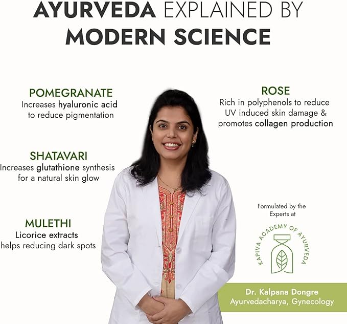 Kapiva Skin Foods Glow Mix | Ayurvedic Skin Supplement Collagen Powder | Skincare for Glowing &amp Healthy Skin (30 Sachets)