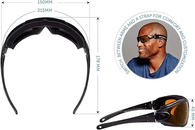 Sleep Savior Deluxe Lens Night Glasses - Blue &amp Green Light Blocking Glasses for Better Sleep