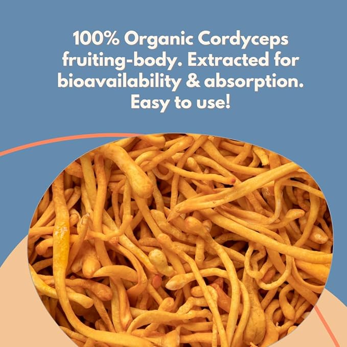 Cordyceps Coffee by Malama Fruiting Body Cordyceps Mushrooms blended with Kona Coffee Superfood Adaptogenic Mushroom Extract with Fair Trade Coffee Medium Roast Ground Coffee 12 oz