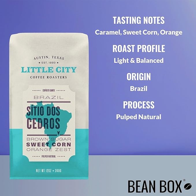 Bean Box Coffee Sampler - Roasted by Little City 4-Pack Whole Bean Coffee Gourmet Coffee