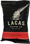 Lacas Coffee Dark Note Coffee Packet 3 oz. - 24/Pieces WS-110LCPKDARK-NF