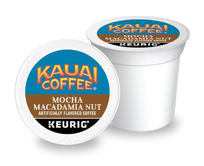 Kauai Coffee Mocha Macadamia Nut Flavor - Compatible with K-Cup Brewers 10 CT (Pack of 3)