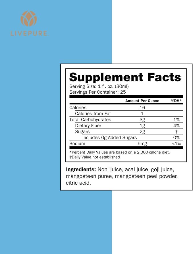 PURE Fusion | Superfruit Juice Blend for Immune Support &amp Wellness Rich in Antioxidants Vegan Gluten-Free with Acai Goji Mangosteen Noni | Dietary Supplement Drink for Men &amp Women