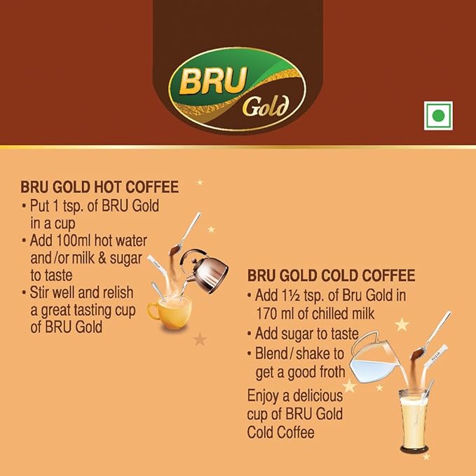 BRU Gold Instant Coffee 500 g