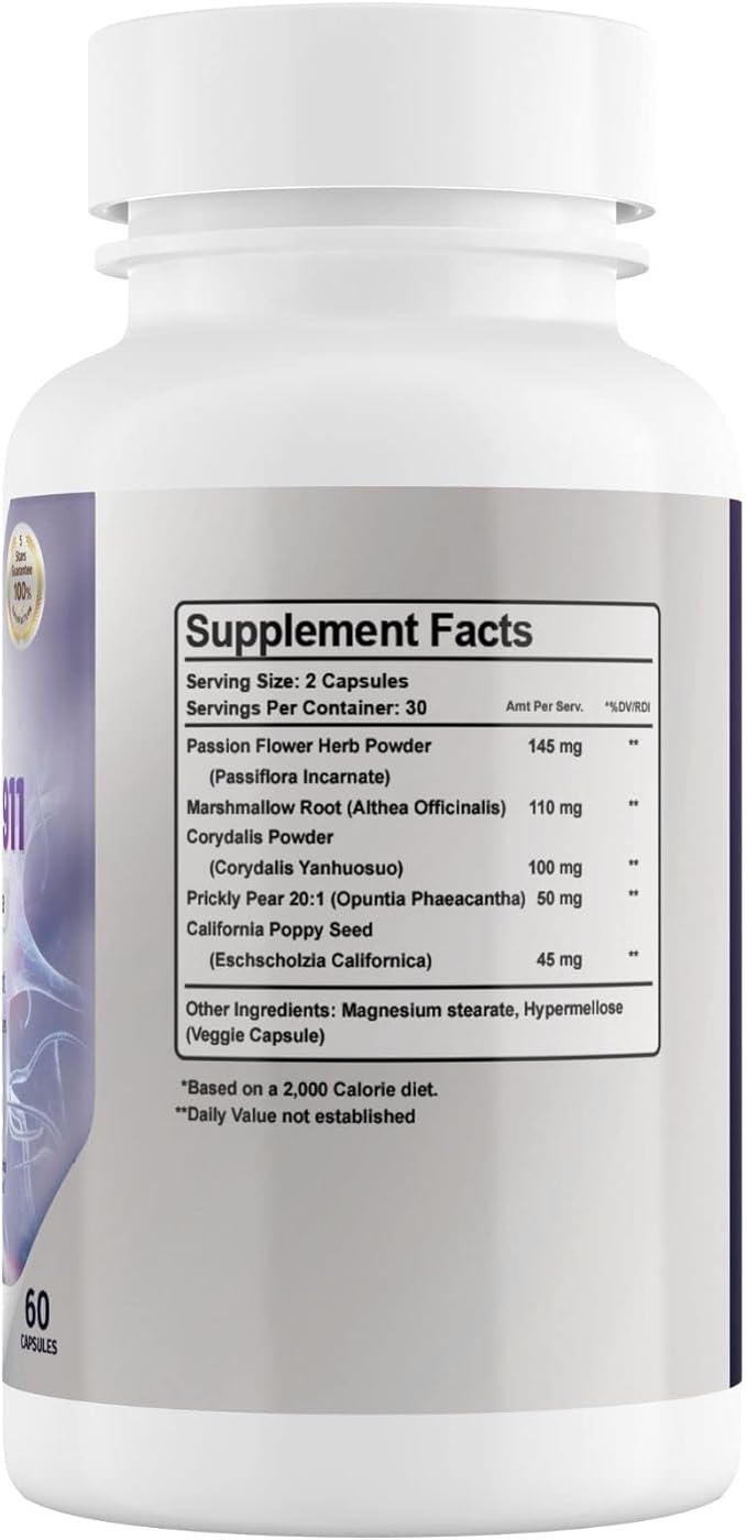 Nerve Control 911 - Natural Plant Based Nerve Health Supplement - 3 Pack