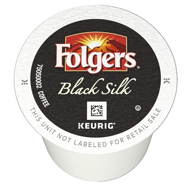 Folgers Black Silk Dark Roast Coffee 144 K Cups for Keurig Makers