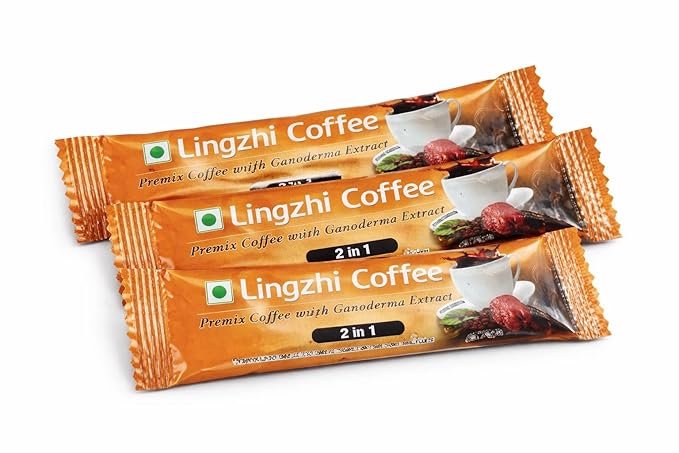 Digitaldive DX Lingzhi BLACK Coffee 2 in 1 Instant Coffee With Ganoderma Extract (2 Pack)