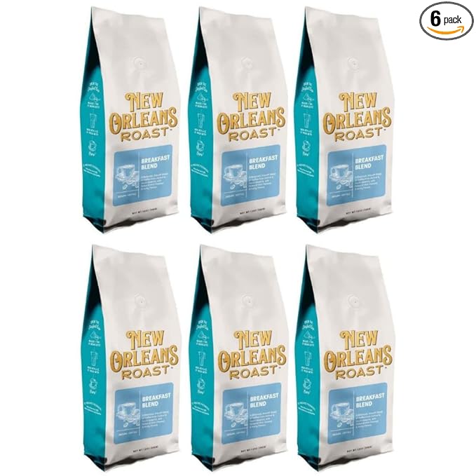New Orleans Roast - Breakfast Blend Ground Coffee 12oz (Pack of 6)