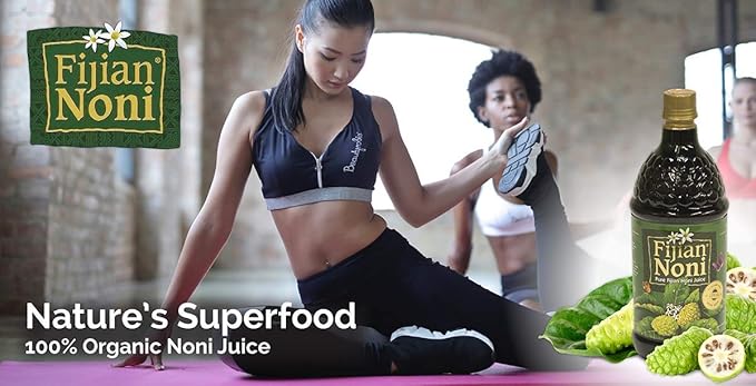 Fijian Noni Juice - Wellness Super Fruit Drink | Natural Juice Daily Nutrition Mix for Health Rejuvenation | Daily Wellness Drink (Case Pack of 12 x 33.8 Fl.Oz)