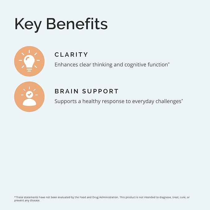 BRAINMD Dr Amen Tyrosine - 120 Capsules - Promotes Mental Focus Clarity &amp Alertness - Gluten Free - 60 Servings