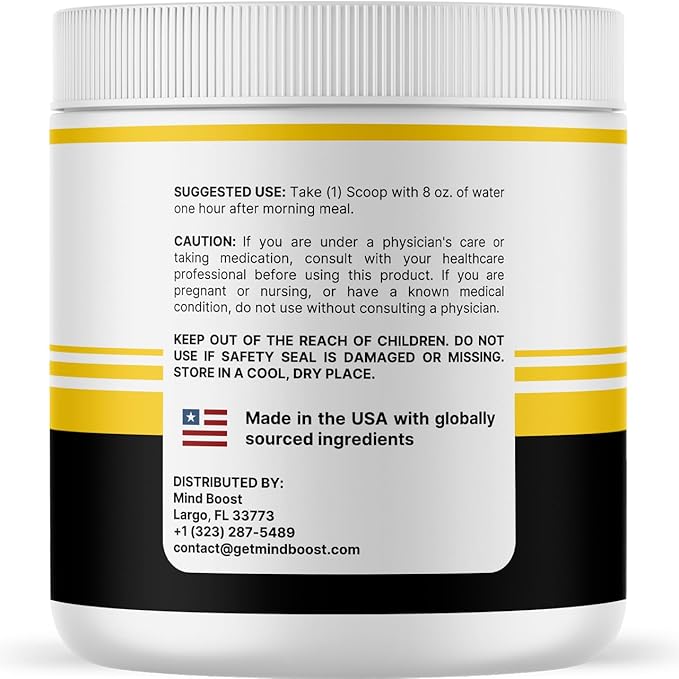 (2 Pack) MindBoost Powder - Official Mind Boost Day Supplement Advanced Nootropic Premium Formula Natural Vitamins for Wellness - 2 Bottles for 2 Months