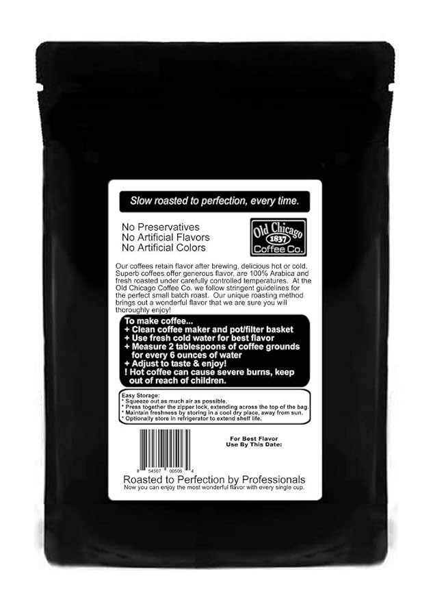 Case of 10 House Blend Coffee Medium Roast Zip Closure Bags
