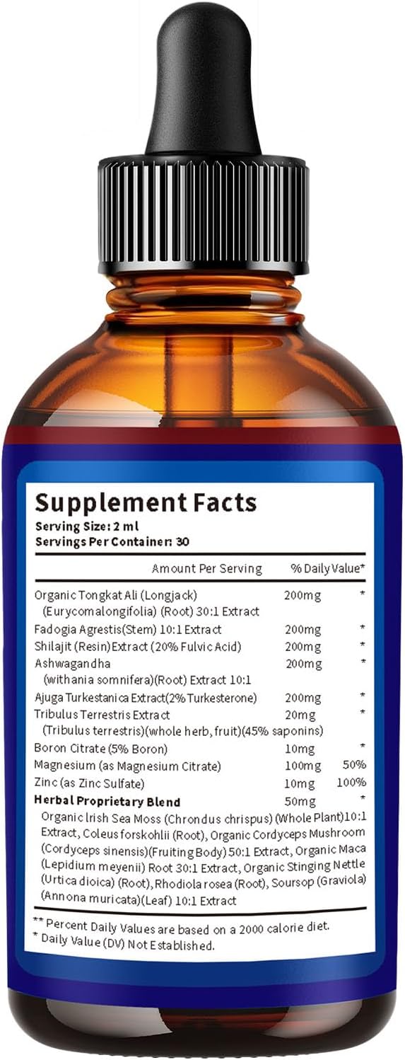 VivoNu Liquid Drops Magnesium Zinc &amp Boron Berry Flavor for Energy* Immune* Health