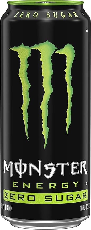 Monster Energy Drink Variety -Low Calorie Pack - 16 ounce (Pack of 12) + Stinger Energy Chews