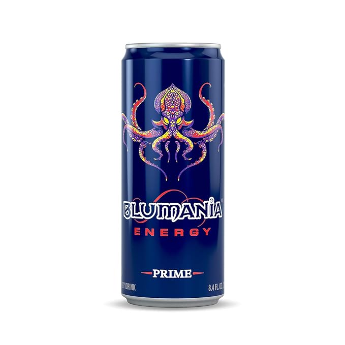 BLUMANIA ENERGY - PRIME 8.4 Oz (Pack of 24) No Jitters No Preservatives