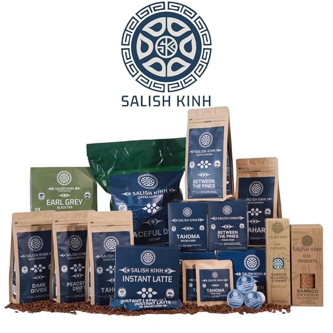 SALISH KINH Dark Divide Vietnamese Coffee Pods | 24 Count Premium Dark Roast | Specialty Grade 100% Robusta | Single Origin and Direct Trade | Rich Bold Flavor | Indigenous Produced | Compatible with