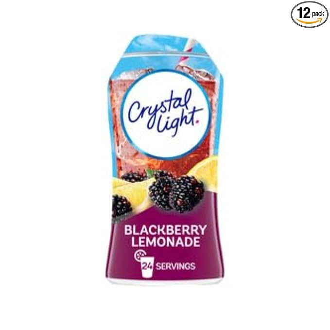 Crystal Light Liquid Blackberry Lemonade Water Enhancer 1.62 OZ (Pack of 12)