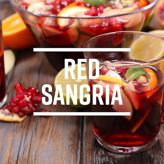 Tropical Sensations Red Sangria Granita Slushie Mix – 6 Bottles 64 oz Each – Non-Alcoholic Frozen Drink Mix for Slush Machines – Bulk Case