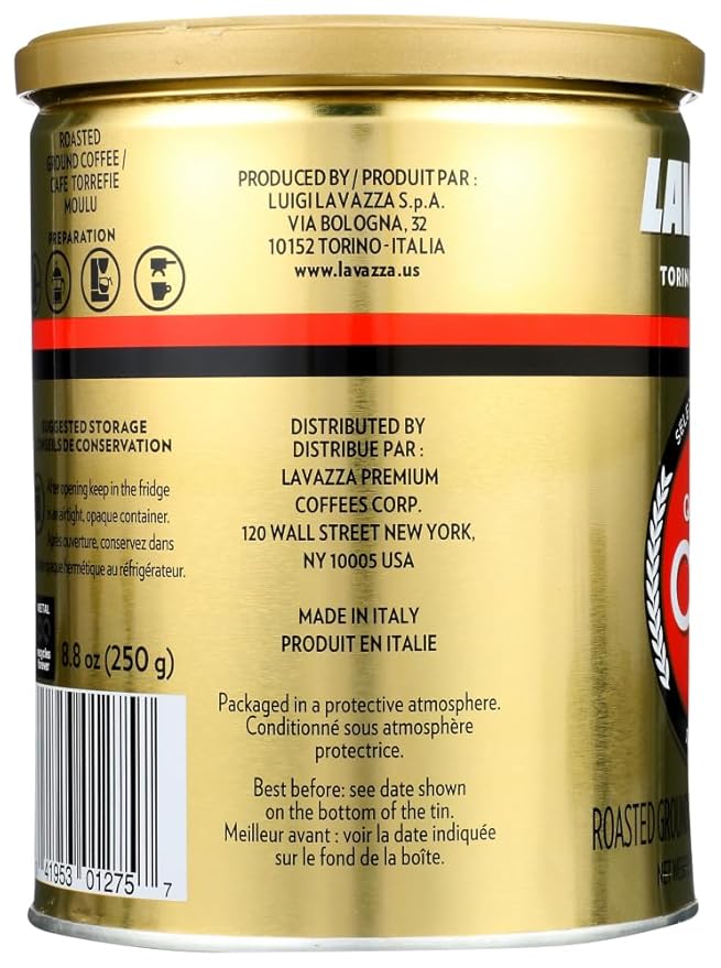 Espresso 100 percent Arabica Qualita Oro (Lavazza) CASE 12x250g