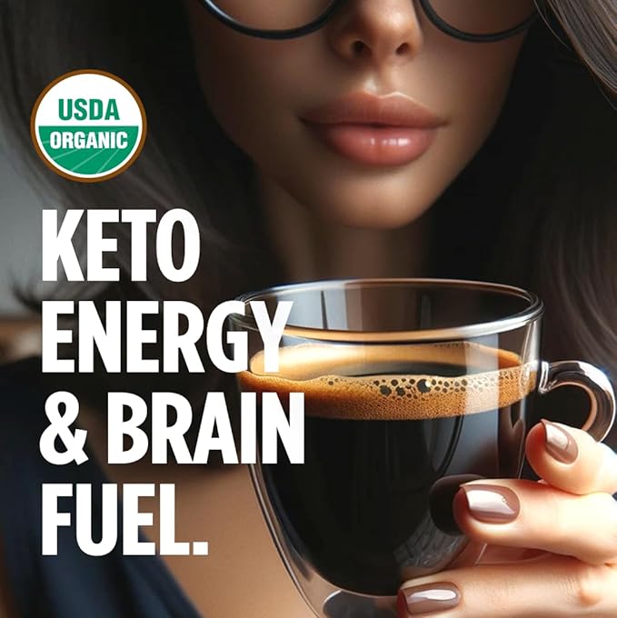 VitaCup Keto Coffee Pods with MCT Oil Turmeric Vitamins B &amp D for Energy in Recyclable K-Cup Compatible Pods