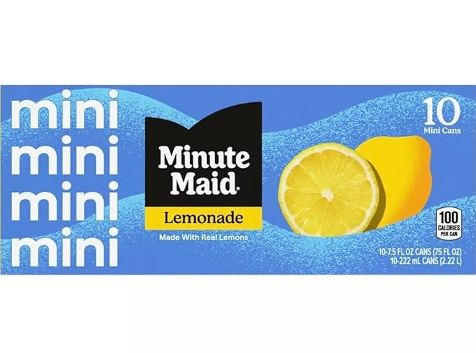 Minute Maid Lemonade 7.5 oz Cans 30 Pack