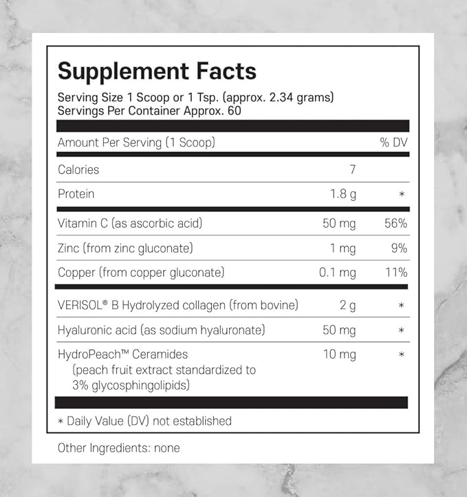 Hydrolyzed Collagen Formula 4.9oz