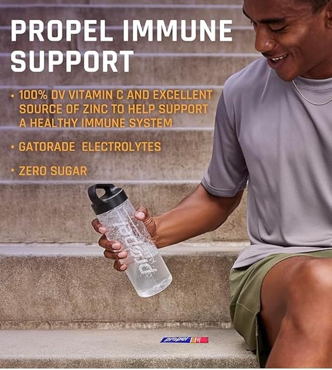 Propel Zero Sugar Electrolyte Powder Packets 10 count pack of 4 (40 Count KIWI) in STAW box