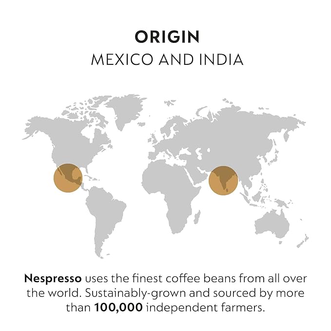 Nespresso Capsules Original Line Cape Town Envivo Lungo Dark Roast Espresso Coffee Pods 50 Count Coffee Pods