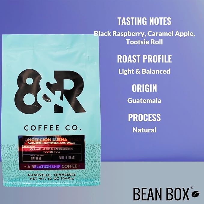 Concepción Buena Vista Natural Guatemala - Roasted by 8th &amp Roast Coffee Co. - Whole Bean Coffee - 12 Ounce Bag