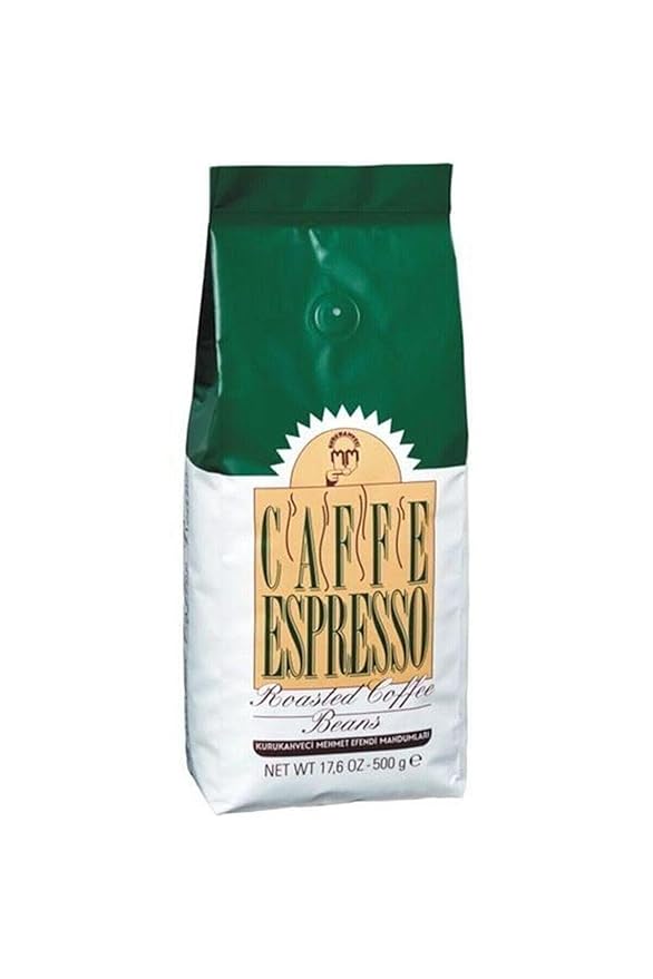 KURUKAHVECI MEHMET EFENDI Coffee Bundle – Turkish Coffee Ground 500g and Espresso Coffee 500g Rich Aroma