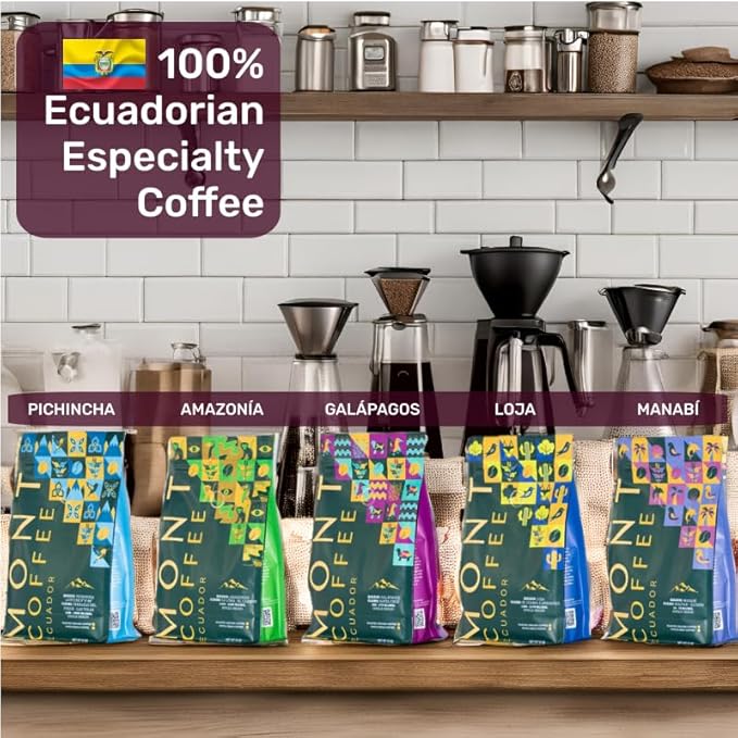 Mont Coffee - Loja Region - Specialty Single Origin Ecuadorian Arabica Coffee | Deluxe | Fresh Roast (Pack Ground)