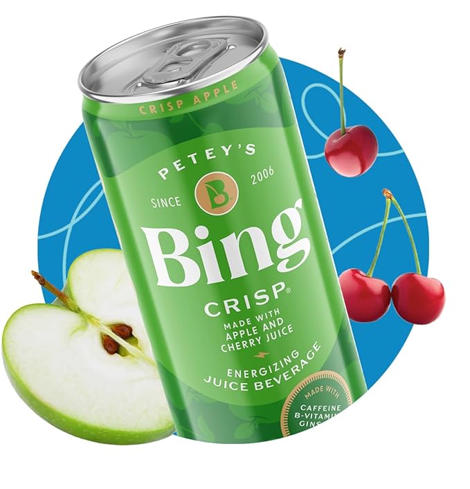 BING Energizing Juice Beverage – VARIETY All 6 Flavors (12oz/12pk) – Made with REAL Juice! Low Calorie 5 B-Vitamins &amp Ginseng 100-125mg Caffeine Vegan Gluten + Dairy Free. Incredibly DELICIOUS