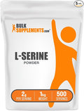 BulkSupplements.com L-Serine Powder - Serine Supplement Amino Acid Powder - Unflavored &amp Gluten Free 2g per Serving 1kg (Pack of 5) (11 lbs)