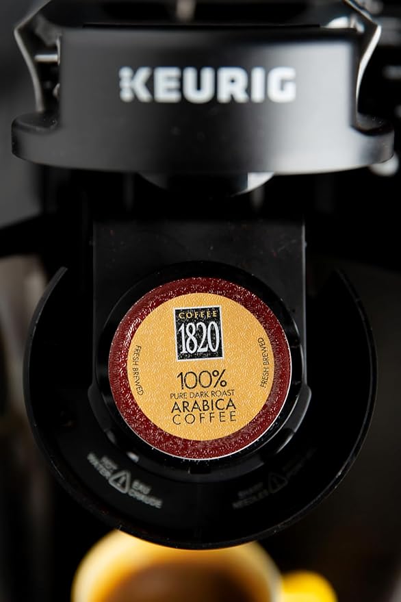 Café 1820 Classic Ground Coffee Cups Premium Costa Rican Dark Roast 100% Arabica Compatible with Keurig Machines 48 Pods