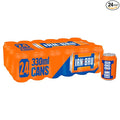 IRN-BRU Original Scottish Sparkling Soda Citrus Flavored Carbonated Drink - Sparkling Flavored Soft Drink 32 Flavor Recipe 11.1 fl oz Cans Pack of 24