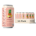 NOOMA - Daily Wellness Soda - Low Calorie &amp Low Sugar Healthy Soda - Organic &amp No Sucralose or Aspartame - Supports Muscle Recovery &amp Immune System - Vegan - Fruit Punch - 12 Pack (12oz ea