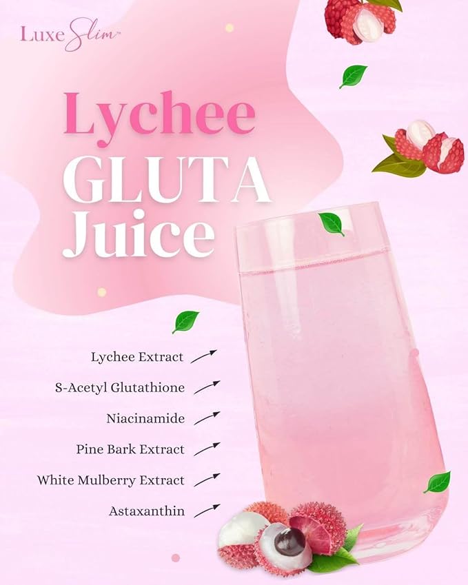 Luxe Slim Half Kilo Lychee Gluta Juice 500g