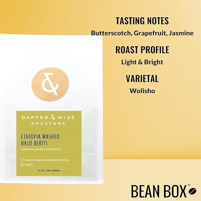Bean Box Coffee Sampler - Roasted by Dapper 4-Pack Freshly Ground Coffee Gourmet Coffee