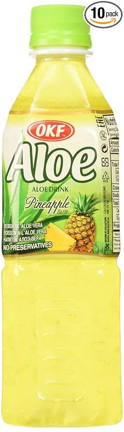 OKF Aloe Vera Drink Pineapple 16.9 Oz (Case of 10)