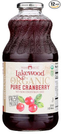 Lakewood Pure Cranberry Juice OG2 32 oz. (Pack of 12)