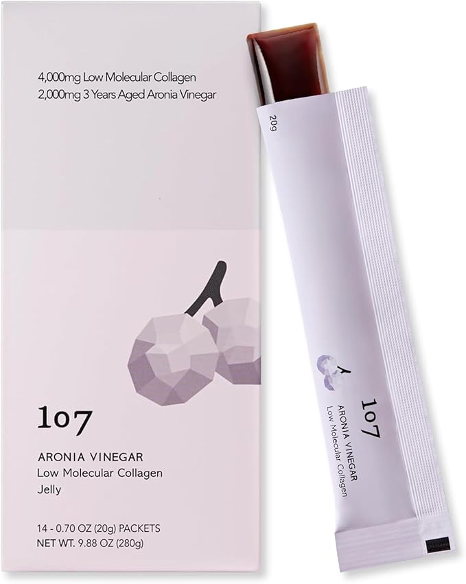 107 ARONIA Vinegar Low Molecular Collagen Jelly Stick Contains Vitamin Collagen Hyaluronic Acid Elastin Probiotics Korean Beauty Collagen Supports Inner Beauty 20g x 14 Pouches
