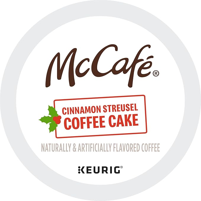 McCafe Cinnamon Streusel Coffee Cake Coffee Keurig Single Serve K-Cup Pods 96 Count (4 Packs of 24)