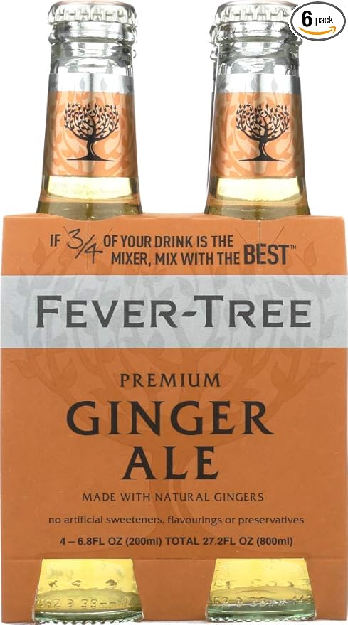 Soda 4Pk Ginger Ale (Pack of 6)