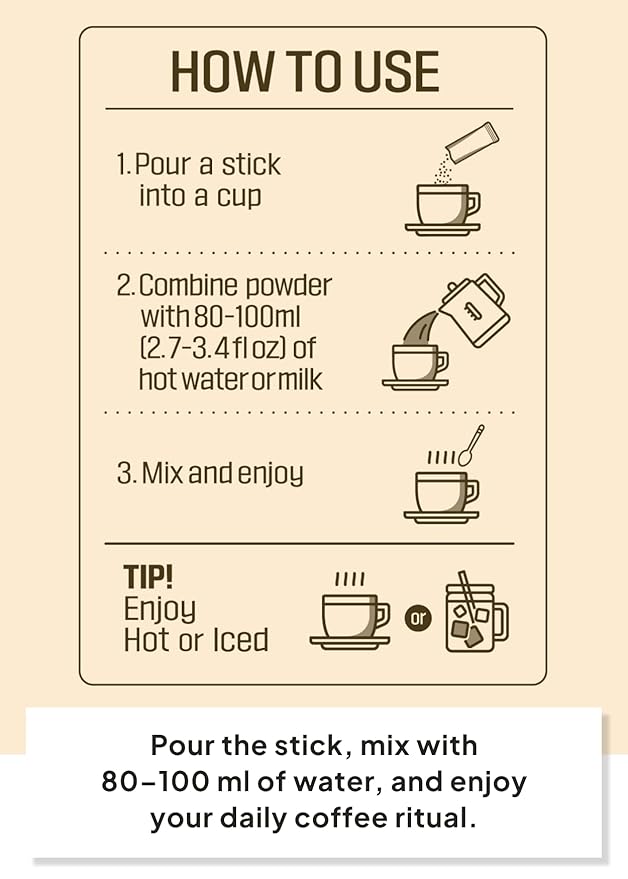 Korean Food HY Korean Coffee Mix Instant Coffee Powder Smooth &amp Creamy Taste 0.39 oz (11g) × 100 Sticks B.T.S Special Package
