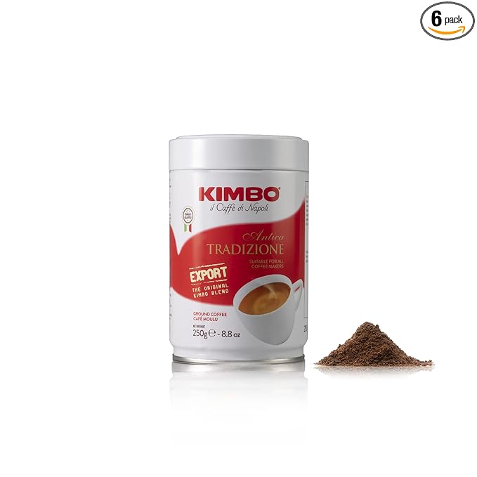 Kimbo Tradizione Antica Napoli Ground Coffee 8.8 oz (Pack of 6)