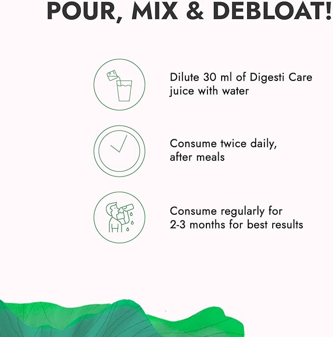 Kapiva Digesti Care Juice 1L - Provides Relief From Acidity &amp Bloating | Blend of 5 Ayurvedic Herbs to Aid Digestion