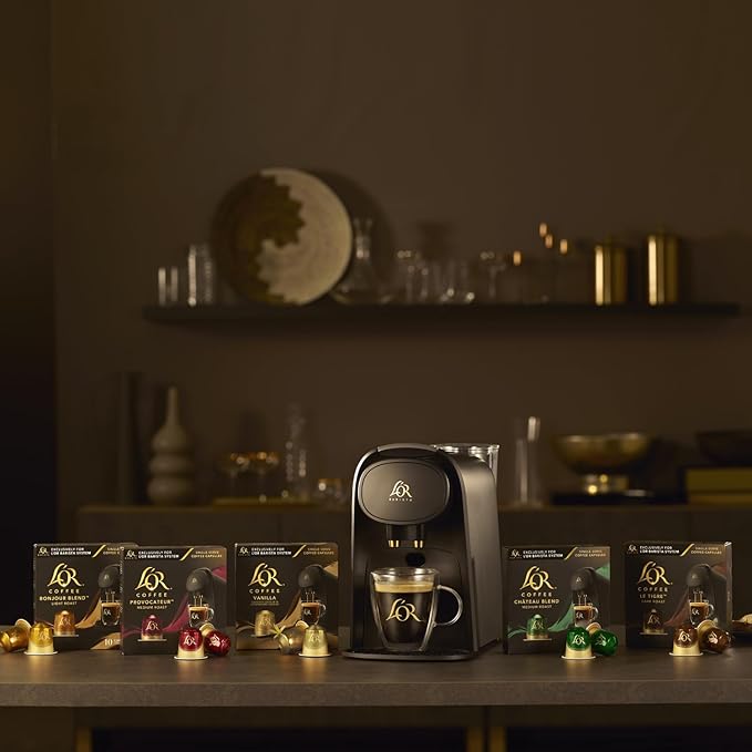 L'OR Coffee Pods 50 Capsules Variety Pack Single Cup Aluminum Coffee Capsules Exclusively Compatible with the L'OR BARISTA System