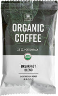 Crown Beverages Organic Breakfast Blend Coffee Packet 2.5 oz. - 24/Pieces WS-110COBFASTPK-NPF