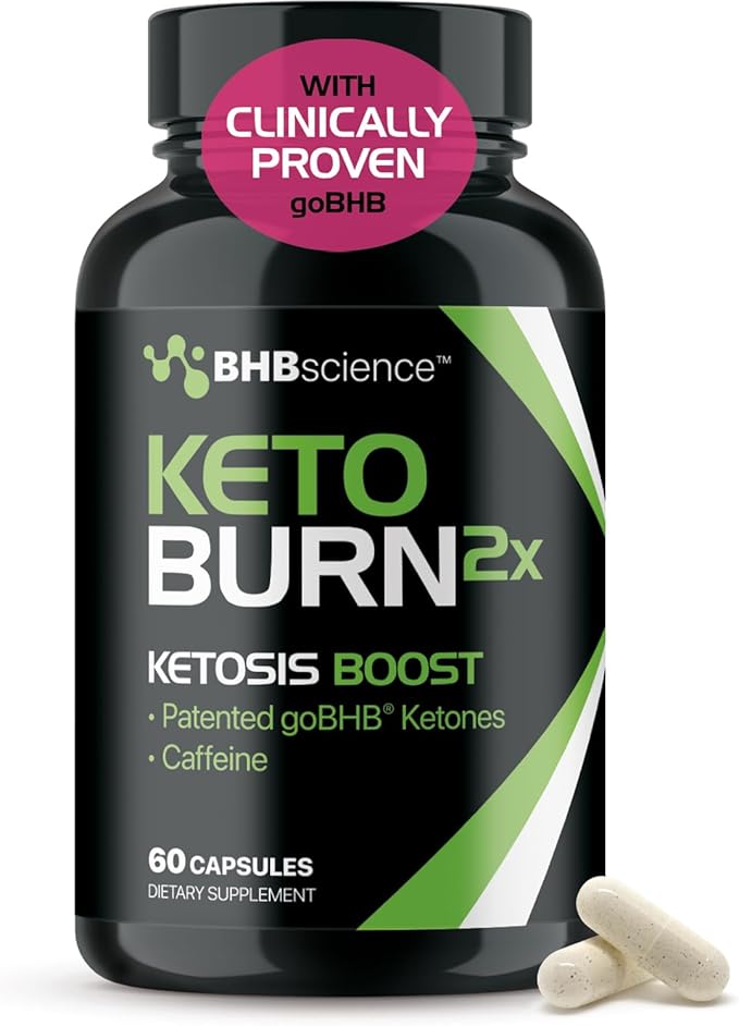 Keto BHB Exogenous Ketones Supplement - BHB Science Keto Diet Pills with Patented goBHB and Caffeine for Natural Energy Focus Body Sculpting &amp Ketosis Support - Vegetarian &amp Non-GMO (1 Month S