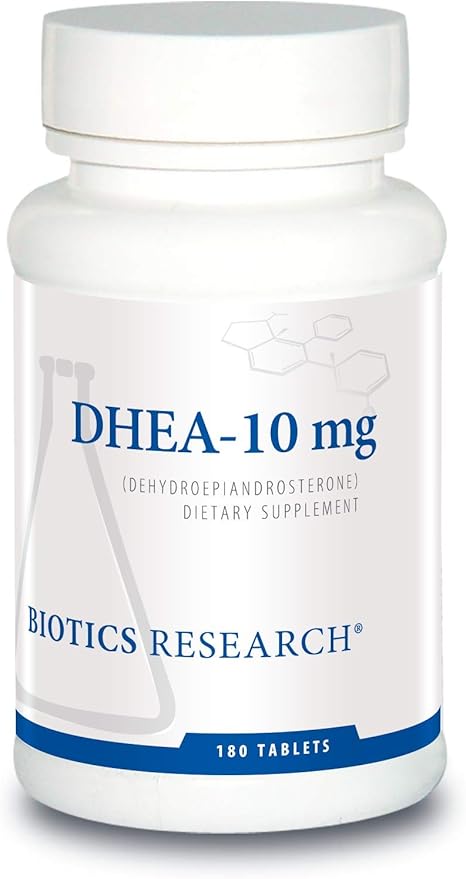 Biotics Research DHEA 10 Milligram Hormonal Balance Metabolism Improved Mood and Outlook Age Gracefully Healthy Stress Response 180 Tablets